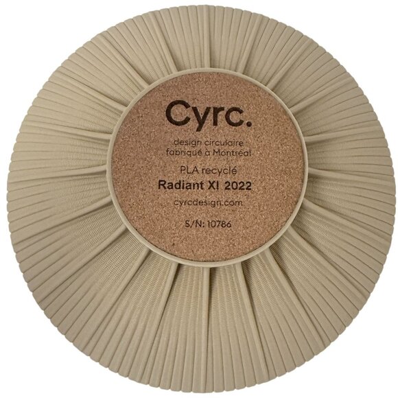 CYRK. DESIGN Radiant Fruit Bowl Beige Tan 10.75" Modern Art Home Decor - Picture 3 of 8